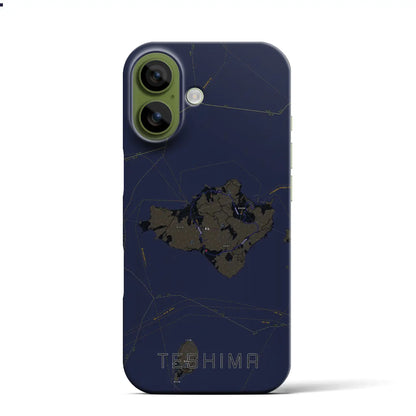 【豊島（香川県）】地図柄iPhoneケース（バックカバータイプ）