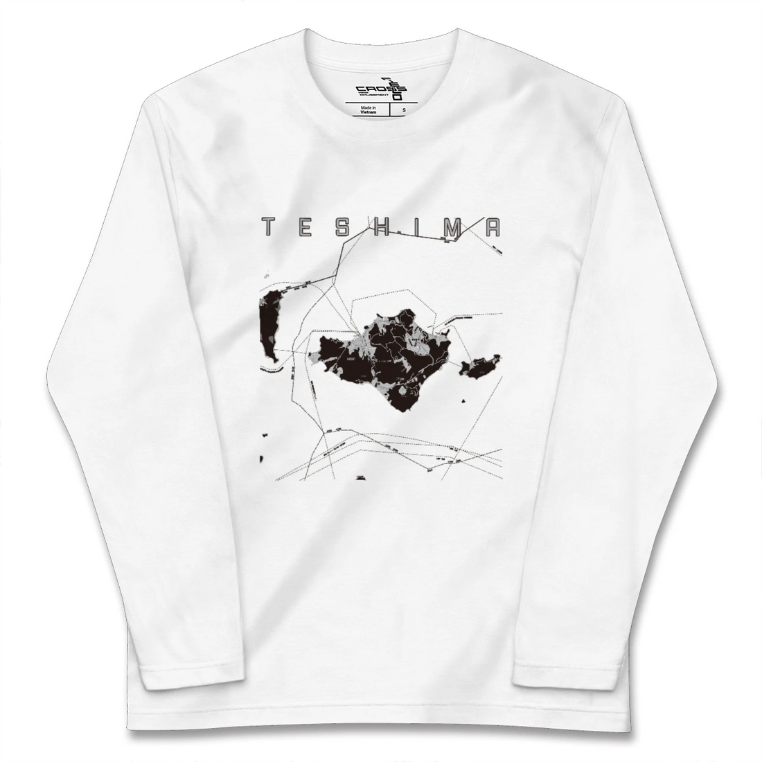 【豊島(香川県)】地図柄ロングスリーブTシャツ