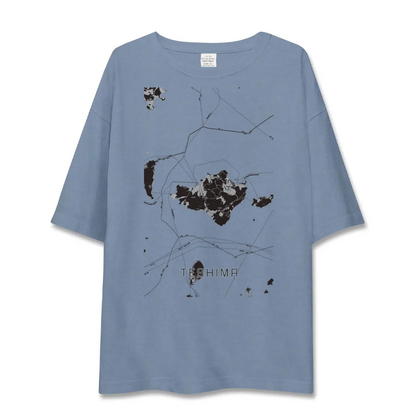 【豊島（香川県）】地図柄ビッグシルエットTシャツ