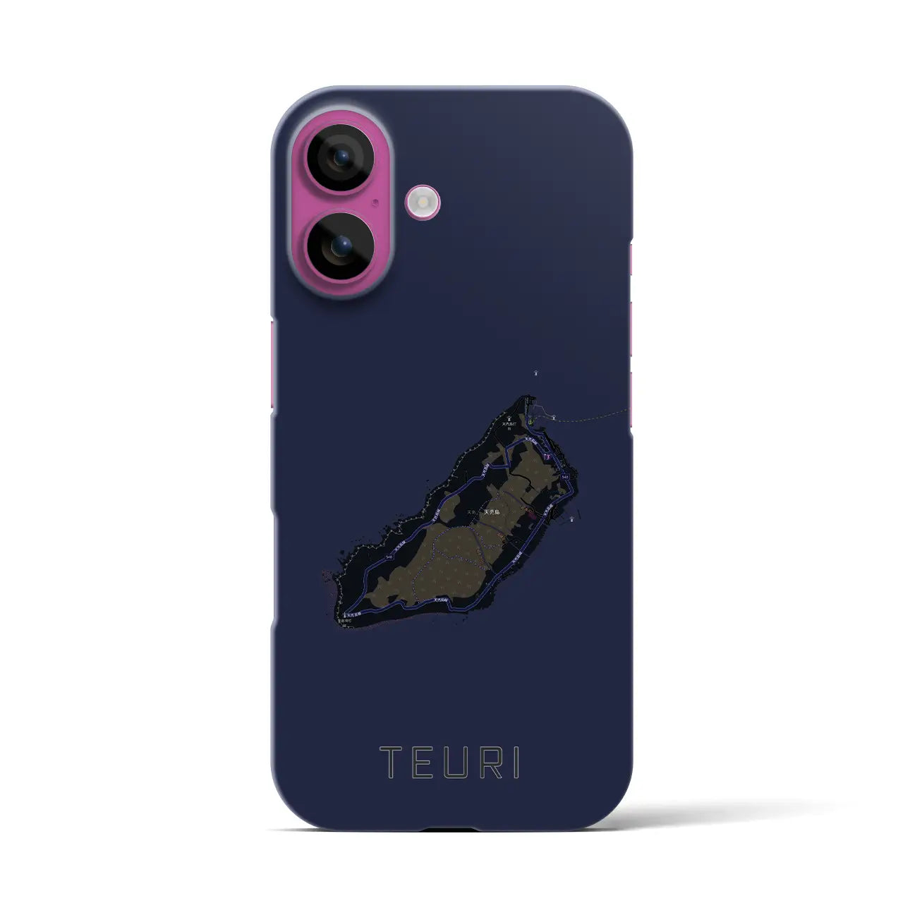 【天売（北海道）】地図柄iPhoneケース（バックカバータイプ）