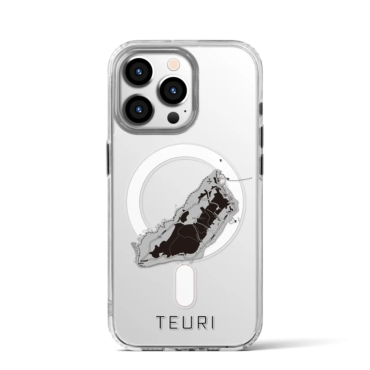 【天売（北海道）】地図柄iPhoneケース（MagSafeタイプ）
