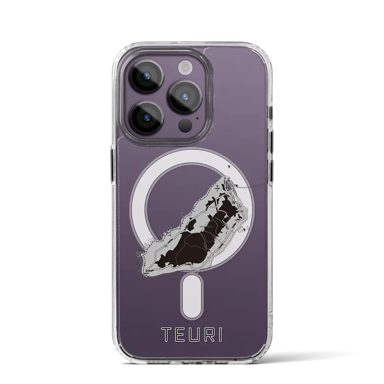 【天売（北海道）】地図柄iPhoneケース（MagSafeタイプ）