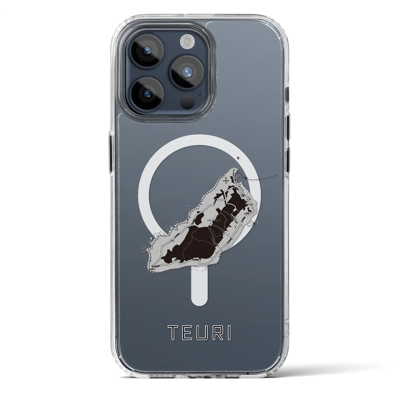 【天売（北海道）】地図柄iPhoneケース（MagSafeタイプ）