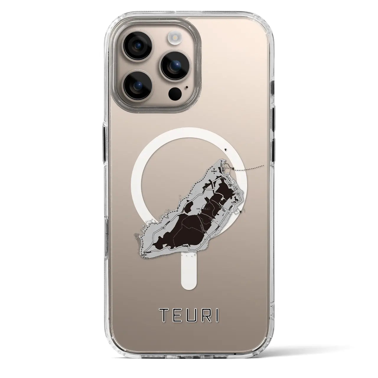【天売（北海道）】地図柄iPhoneケース（MagSafeタイプ）
