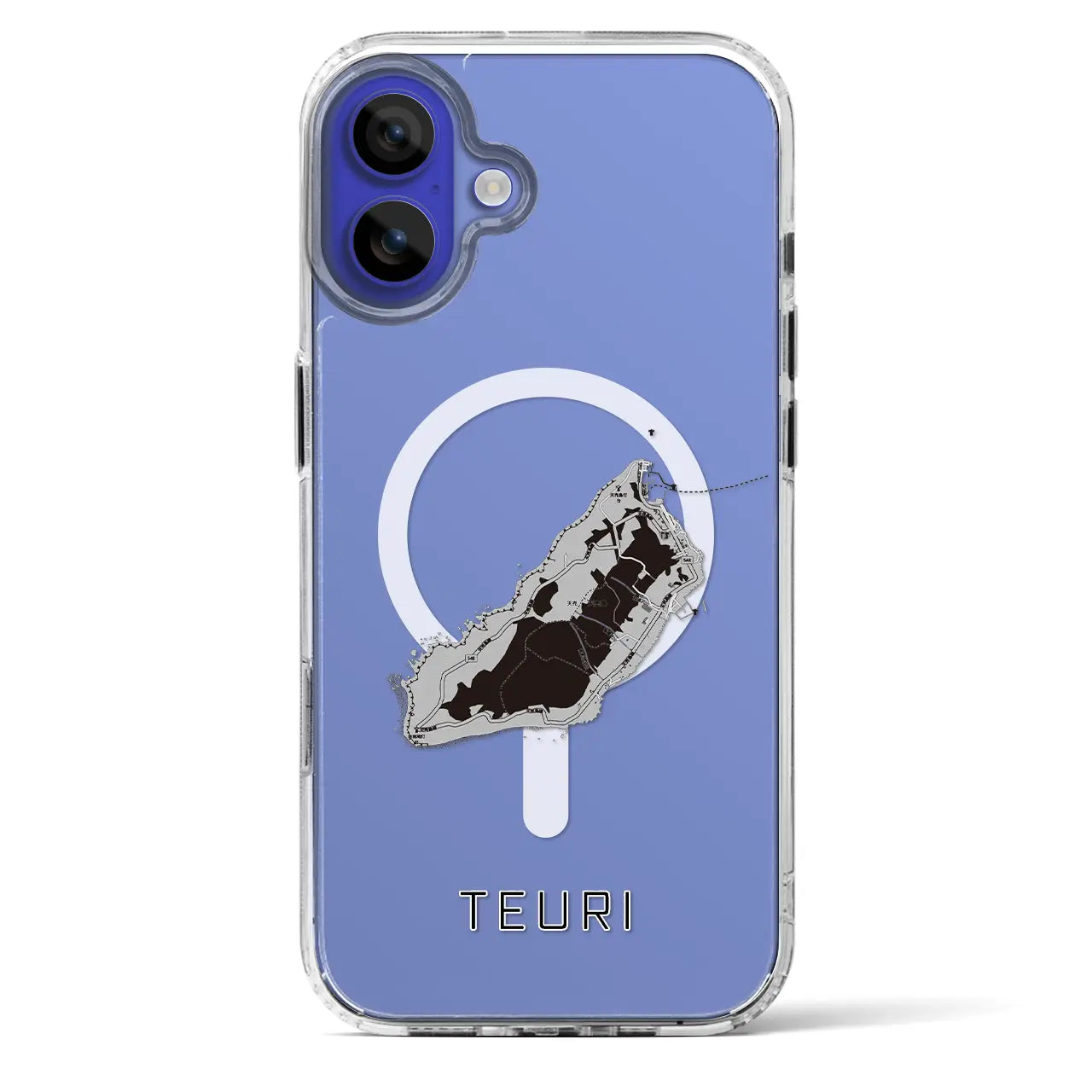 【天売（北海道）】地図柄iPhoneケース（MagSafeタイプ）
