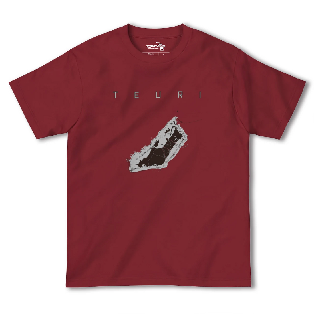 【天売(北海道)】地図柄ヘビーウェイトTシャツ