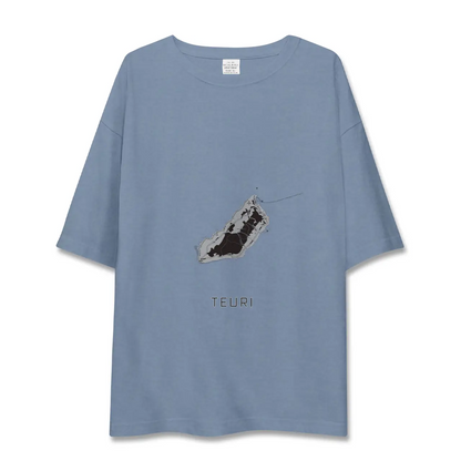 【天売（北海道）】地図柄ビッグシルエットTシャツ