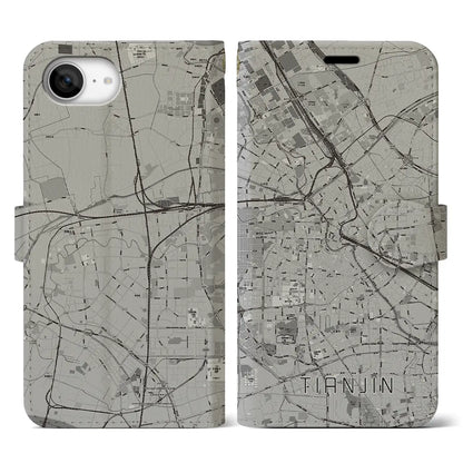 【天津（中華人民共和国）】地図柄iPhoneケース（手帳タイプ）