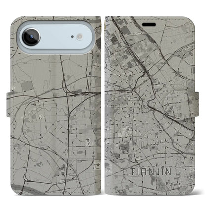 【天津（中華人民共和国）】地図柄iPhoneケース（手帳タイプ）