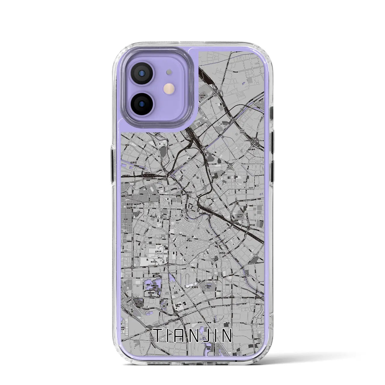 【天津（中華人民共和国）】地図柄iPhoneケース（MagSafeタイプ）