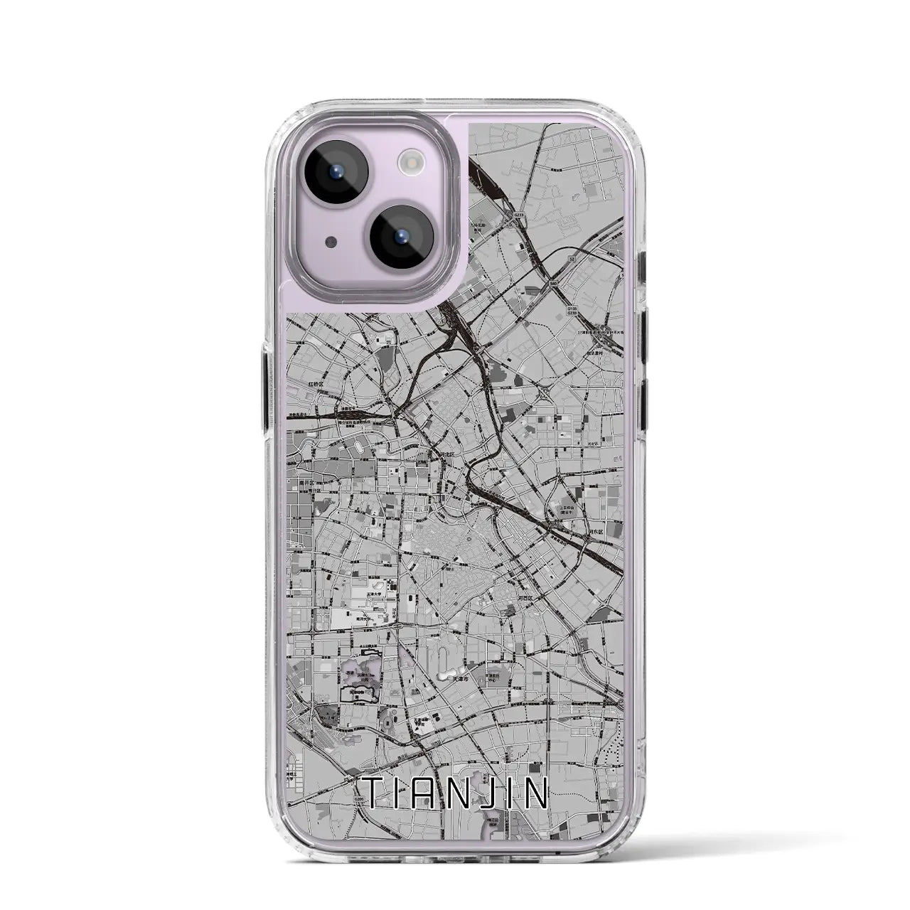 【天津（中華人民共和国）】地図柄iPhoneケース（MagSafeタイプ）