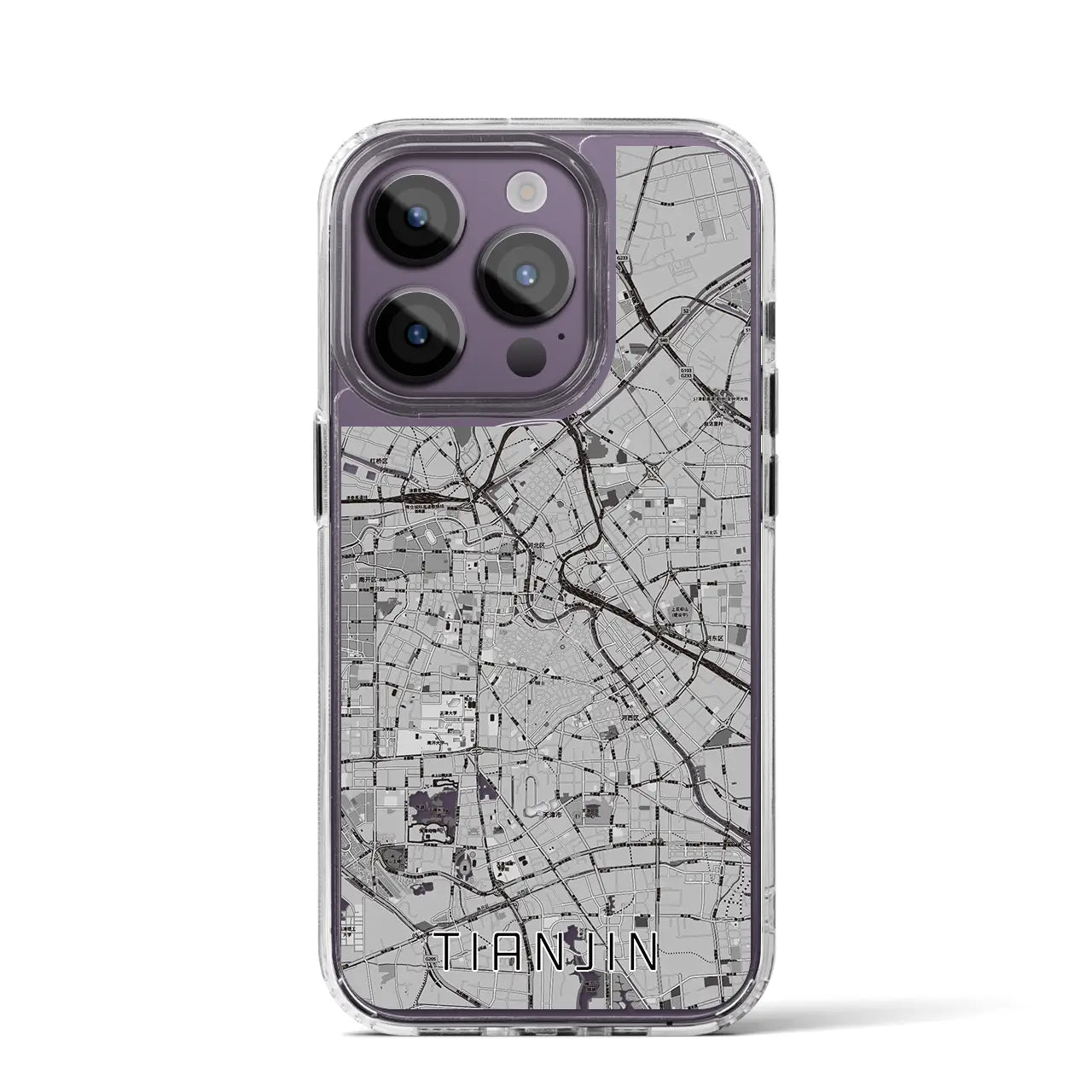 【天津（中華人民共和国）】地図柄iPhoneケース（MagSafeタイプ）