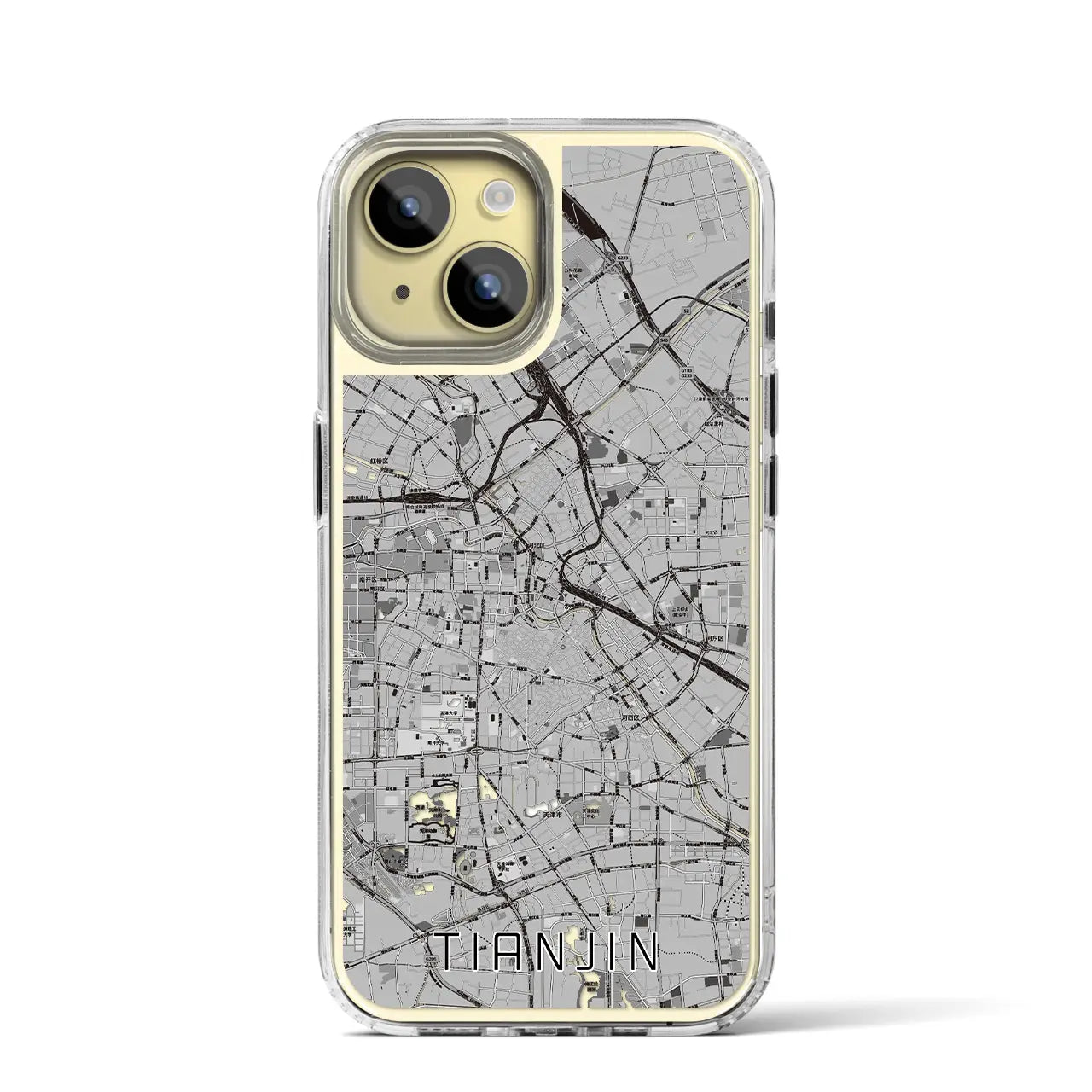 【天津（中華人民共和国）】地図柄iPhoneケース（MagSafeタイプ）