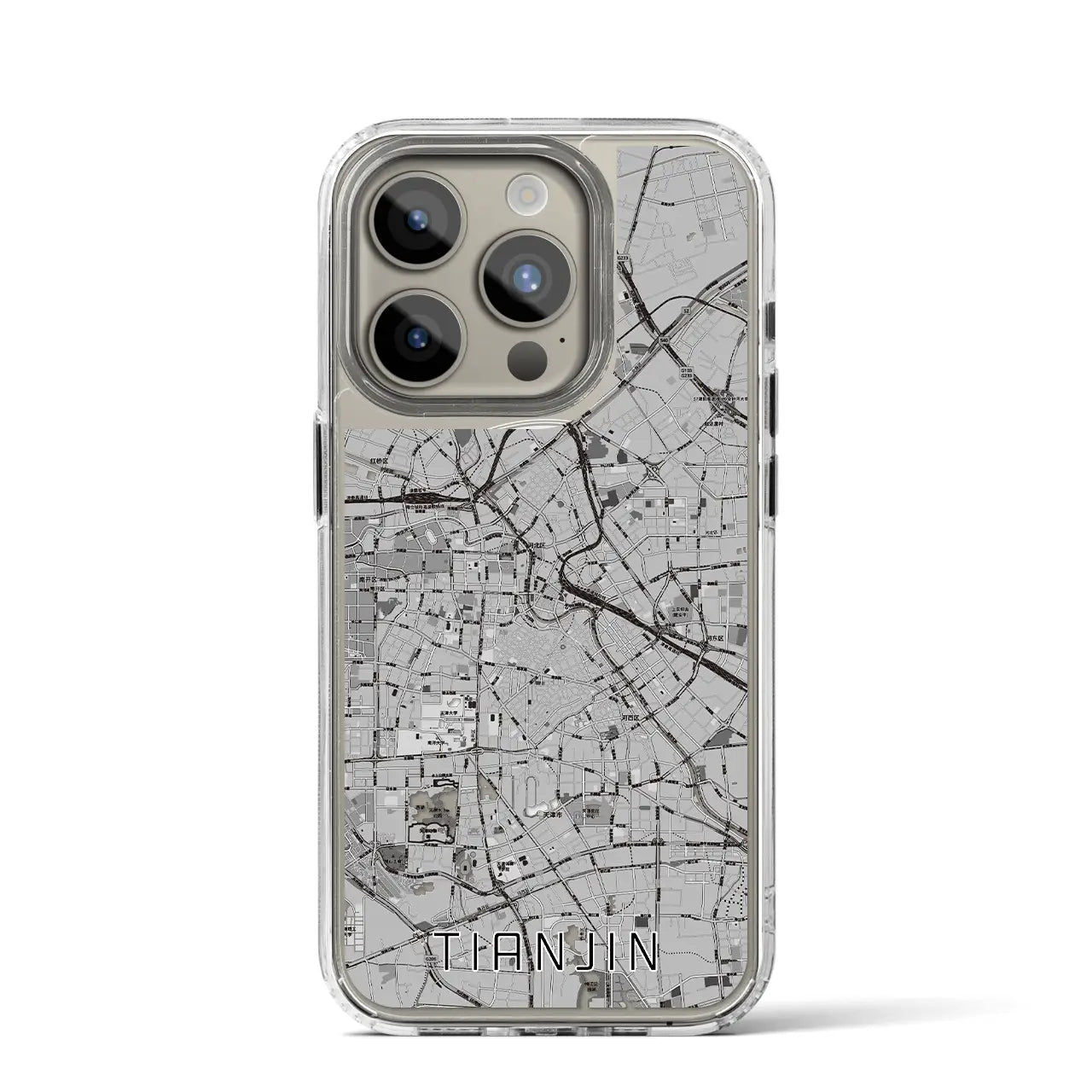 【天津（中華人民共和国）】地図柄iPhoneケース（MagSafeタイプ）