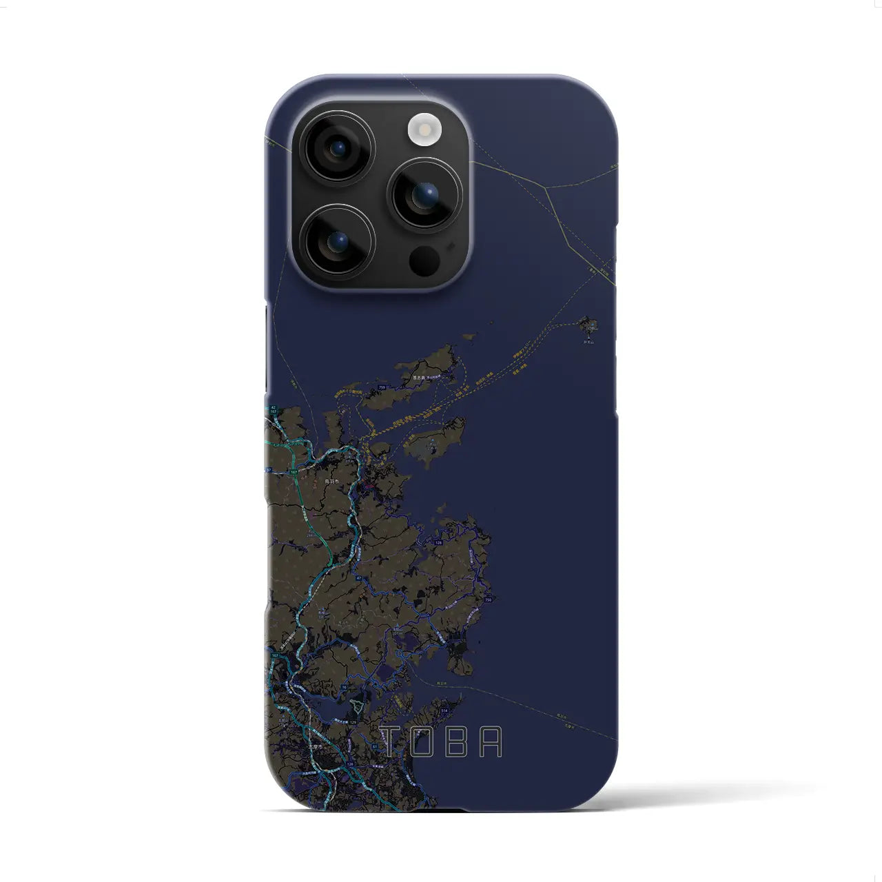 【鳥羽（三重県）】地図柄iPhoneケース（バックカバータイプ）