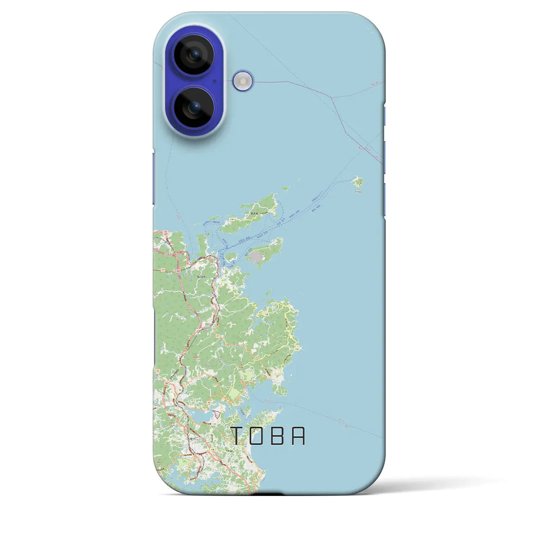 【鳥羽(三重県)】地図柄iPhoneケース(バックカバータイプ)ナチュラル・iPhone 16 Pro Max 用