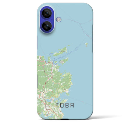 【鳥羽（三重県）】地図柄iPhoneケース（バックカバータイプ）ナチュラル・iPhone 16 Pro Max 用