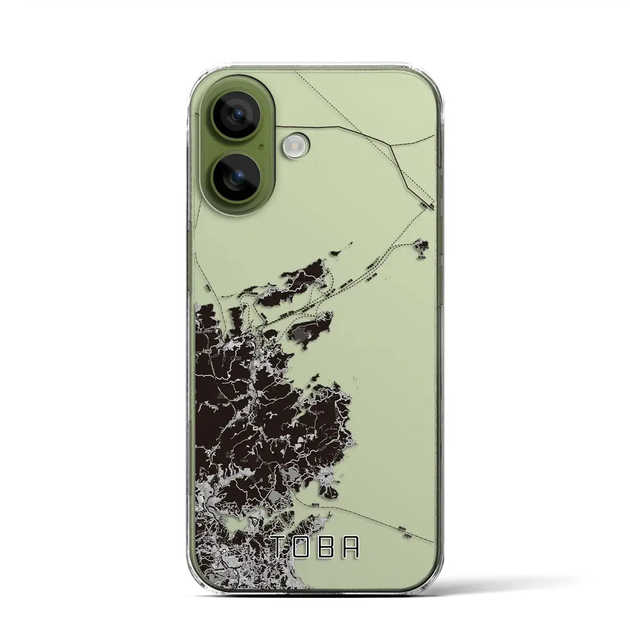 【鳥羽（三重県）】地図柄iPhoneケース（クリアタイプ）