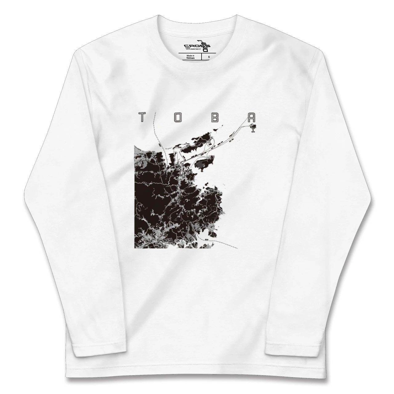 【鳥羽（三重県）】地図柄ロングスリーブTシャツ
