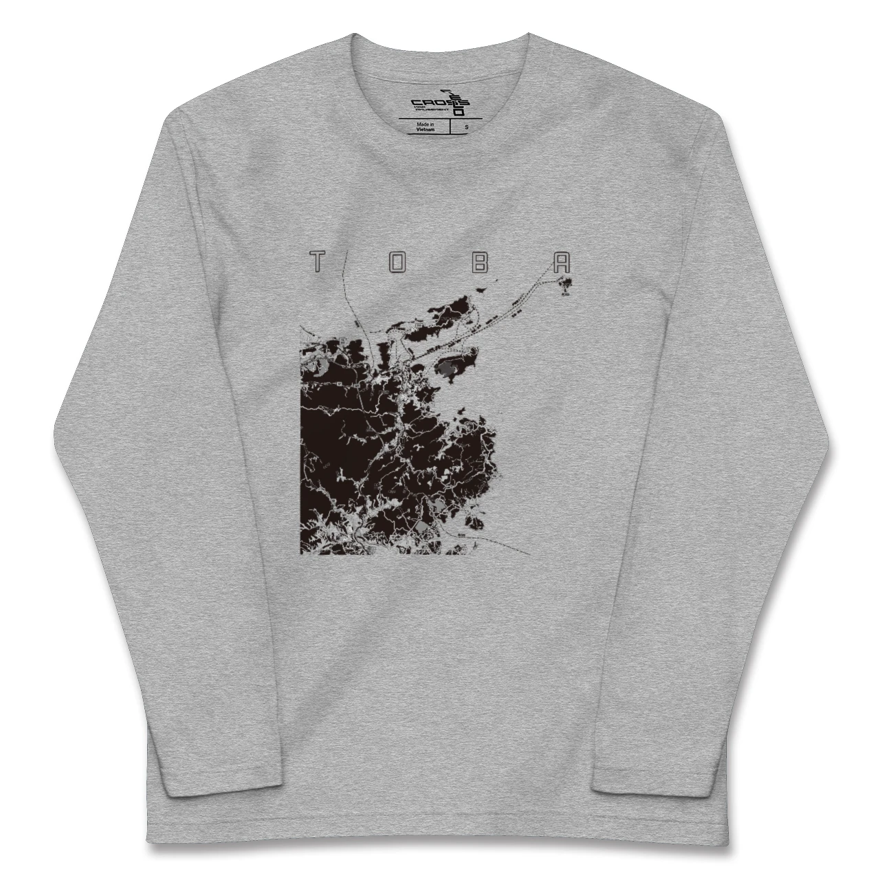 【鳥羽（三重県）】地図柄ロングスリーブTシャツ