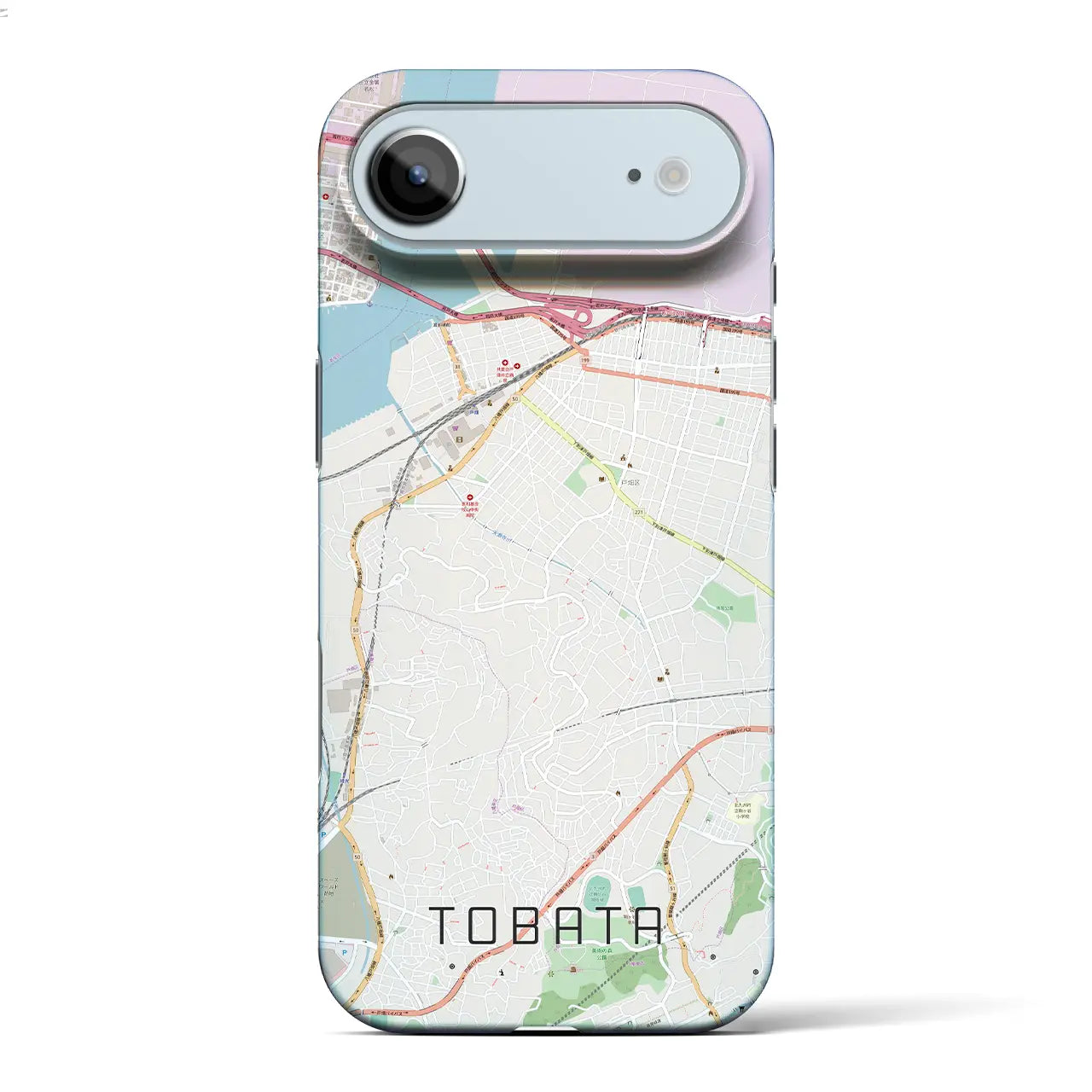 【戸畑（福岡県）】地図柄iPhoneケース（バックカバータイプ）