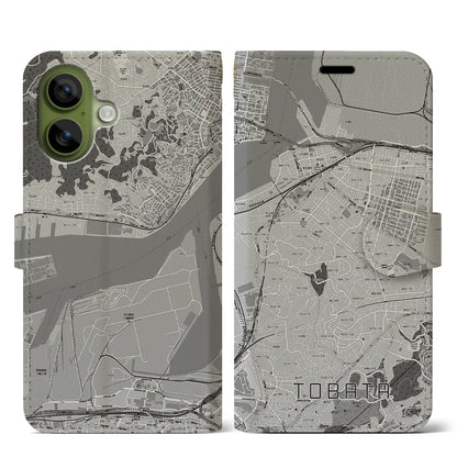 【戸畑（福岡県）】地図柄iPhoneケース（手帳タイプ）