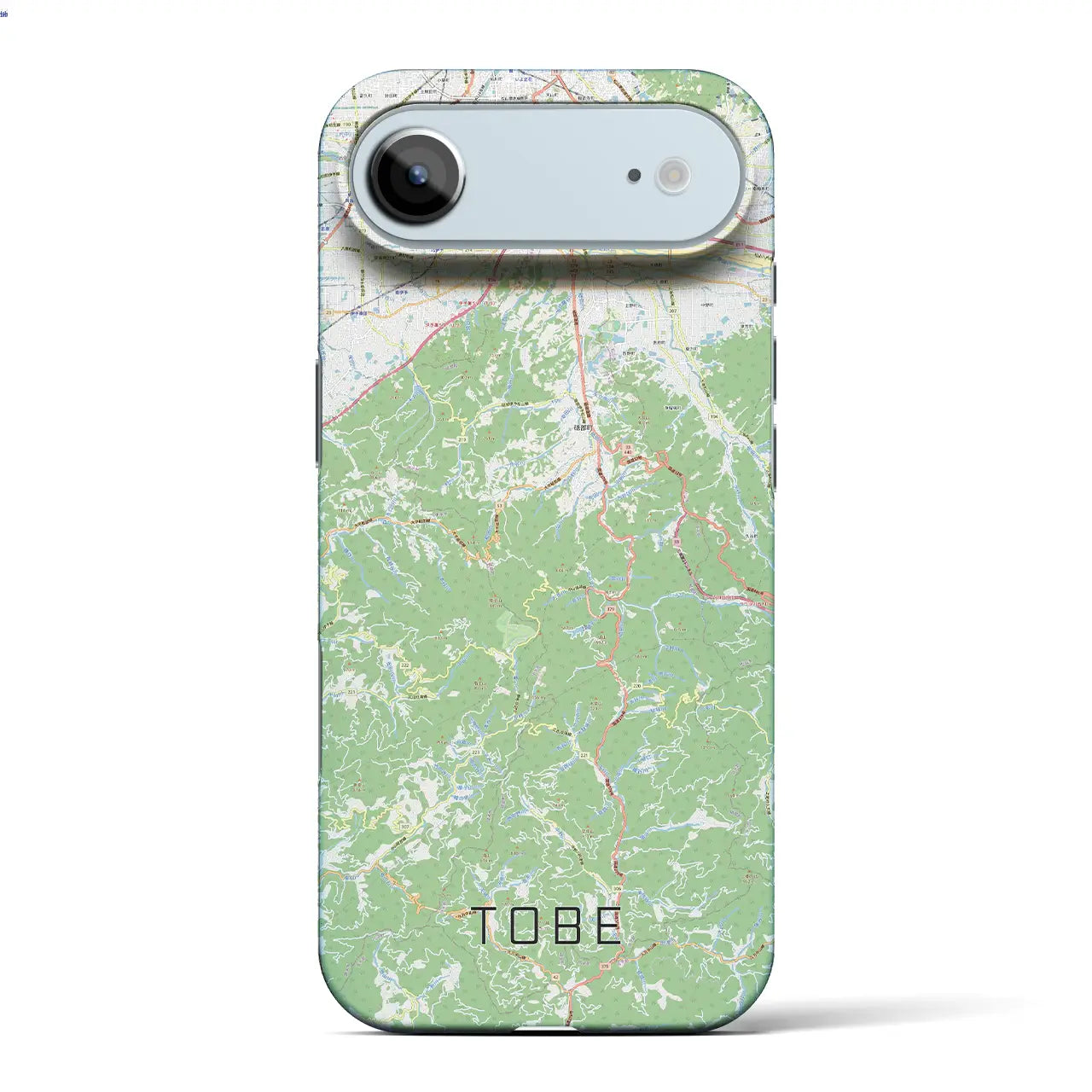 【砥部（愛媛県）】地図柄iPhoneケース（バックカバータイプ）ナチュラル・iPhone 17 Pro Max 用