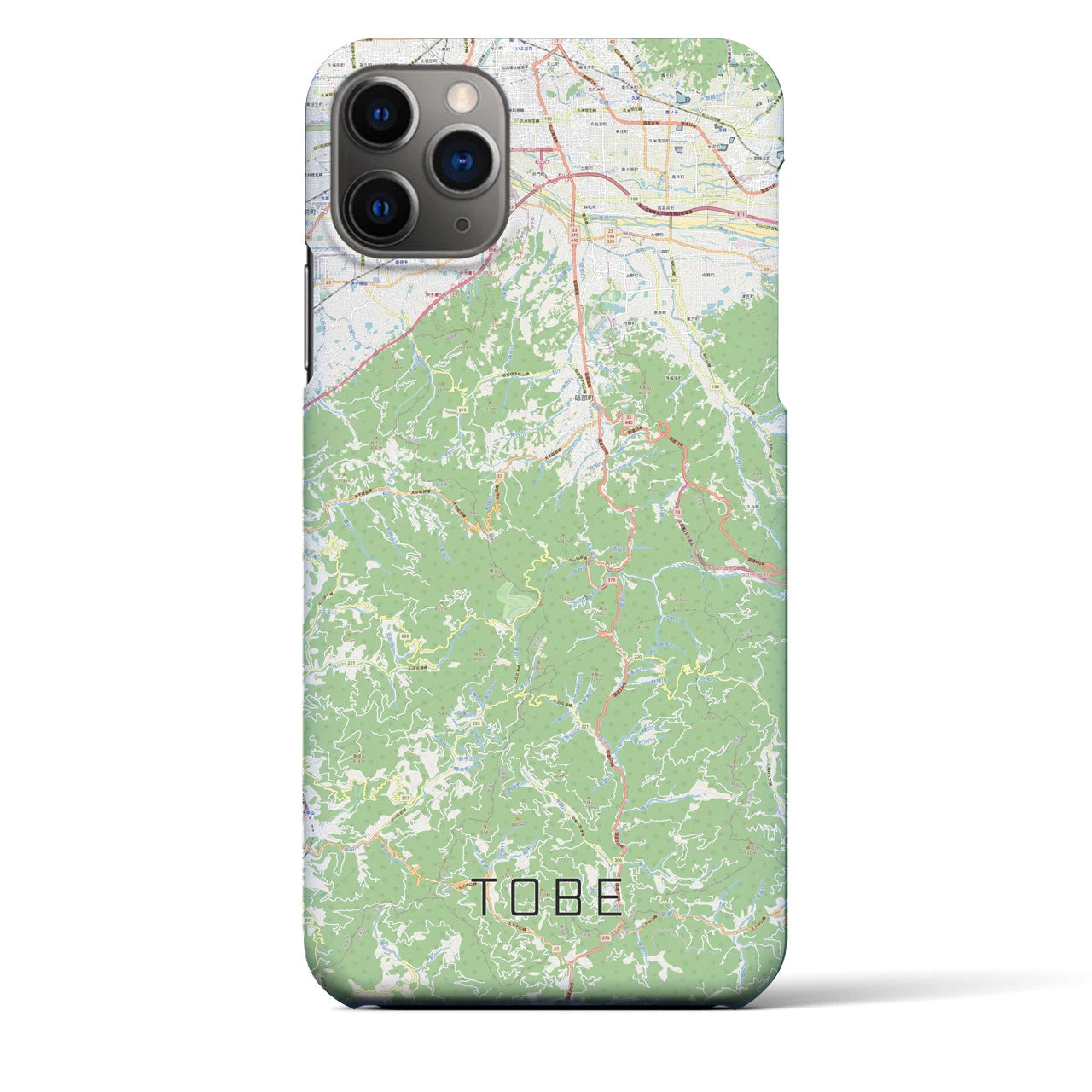 【砥部（愛媛県）】地図柄iPhoneケース（バックカバータイプ）