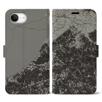 【砥部（愛媛県）】地図柄iPhoneケース（手帳タイプ）