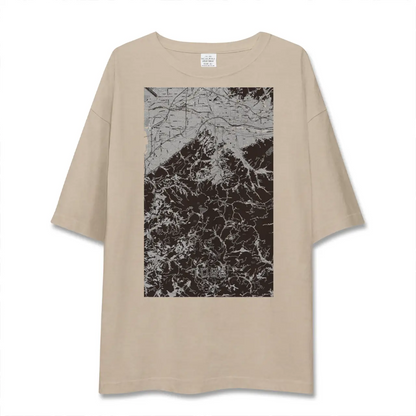 【砥部（愛媛県）】地図柄ビッグシルエットTシャツ