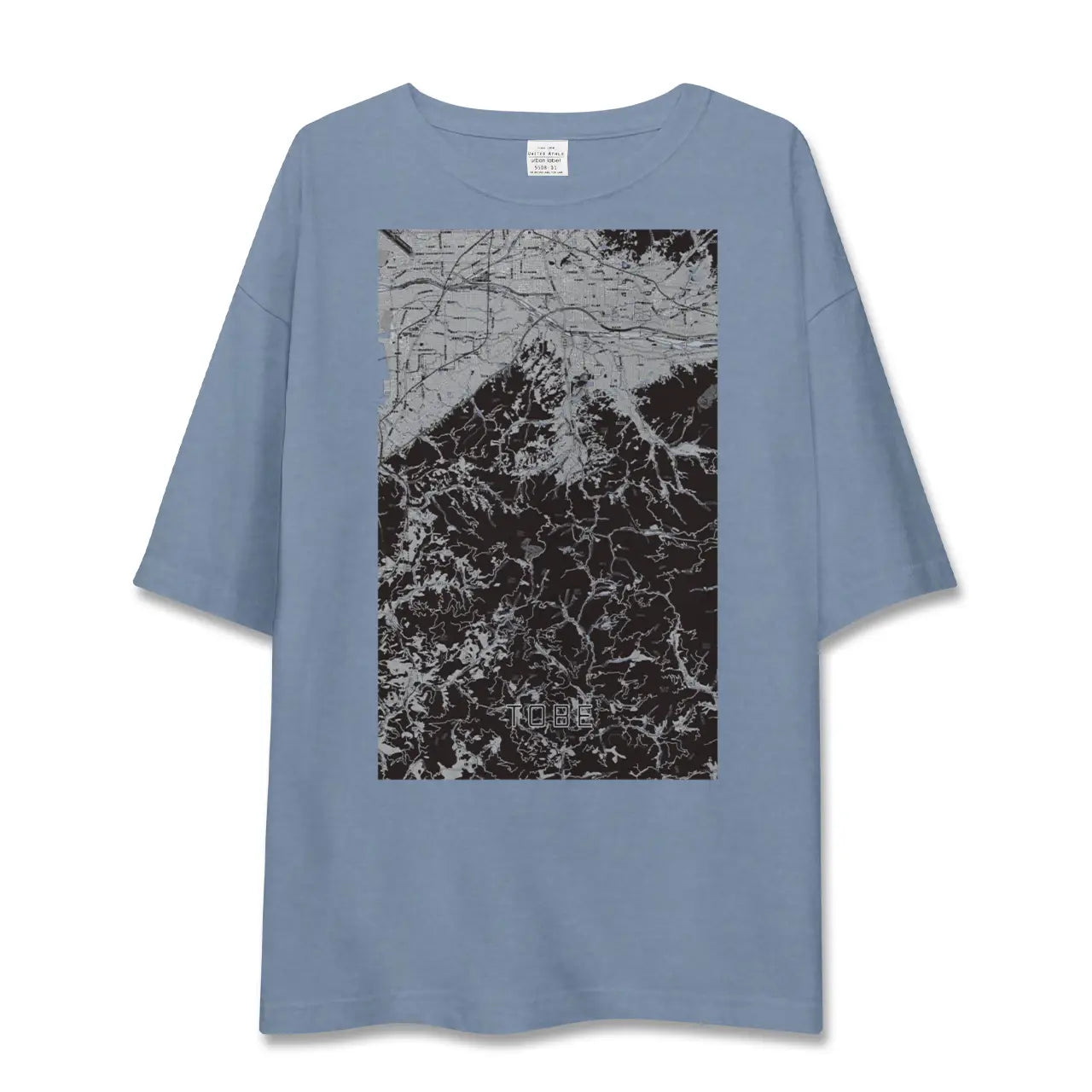 【砥部（愛媛県）】地図柄ビッグシルエットTシャツ