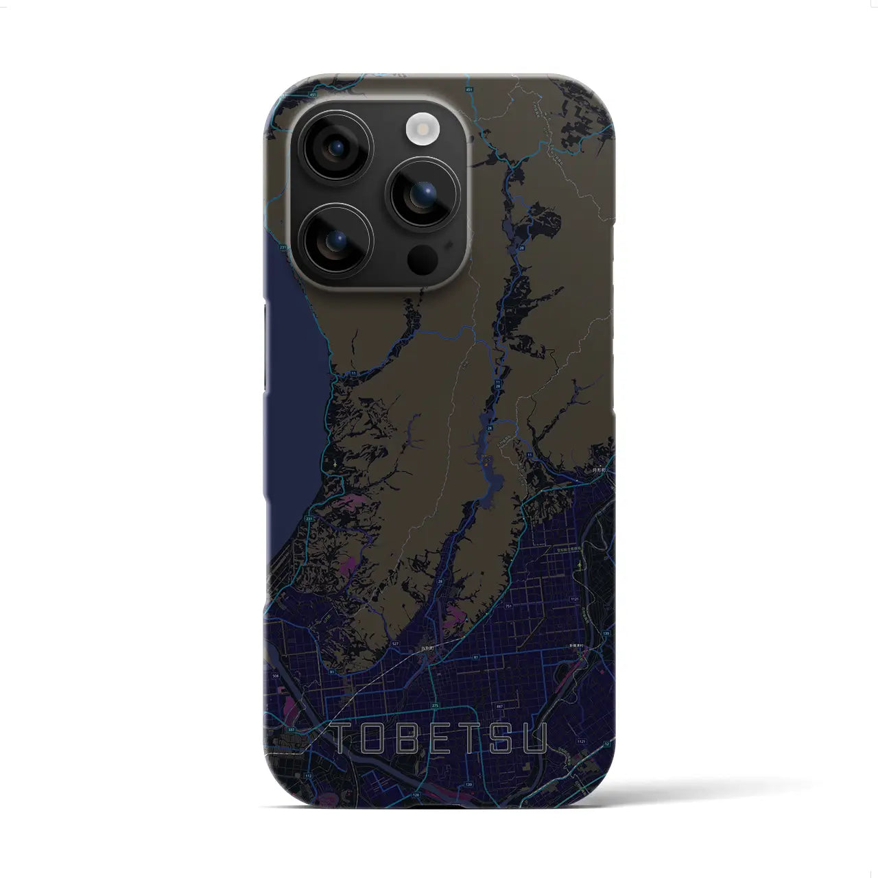 【当別（北海道）】地図柄iPhoneケース（バックカバータイプ）