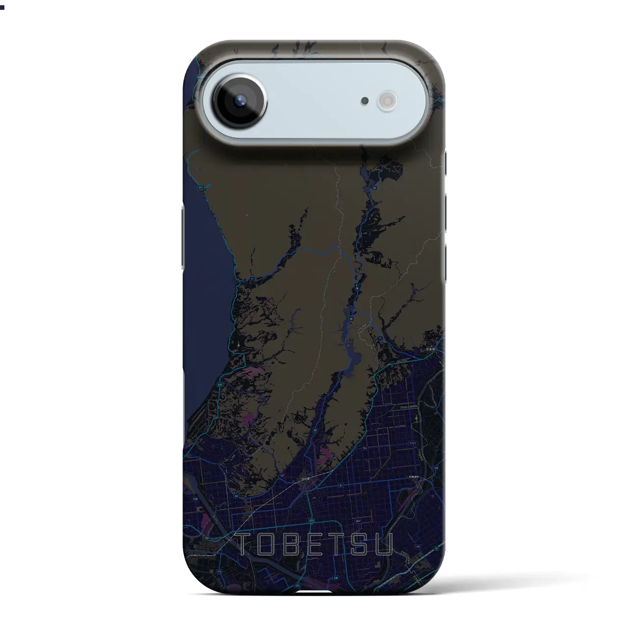 【当別（北海道）】地図柄iPhoneケース（バックカバータイプ）