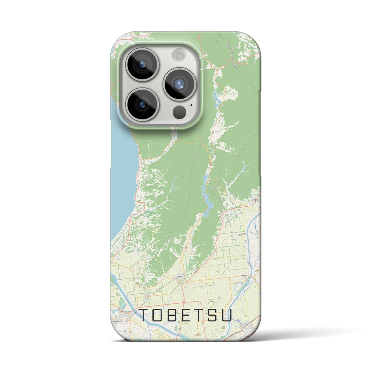 【当別（北海道）】地図柄iPhoneケース（バックカバータイプ）