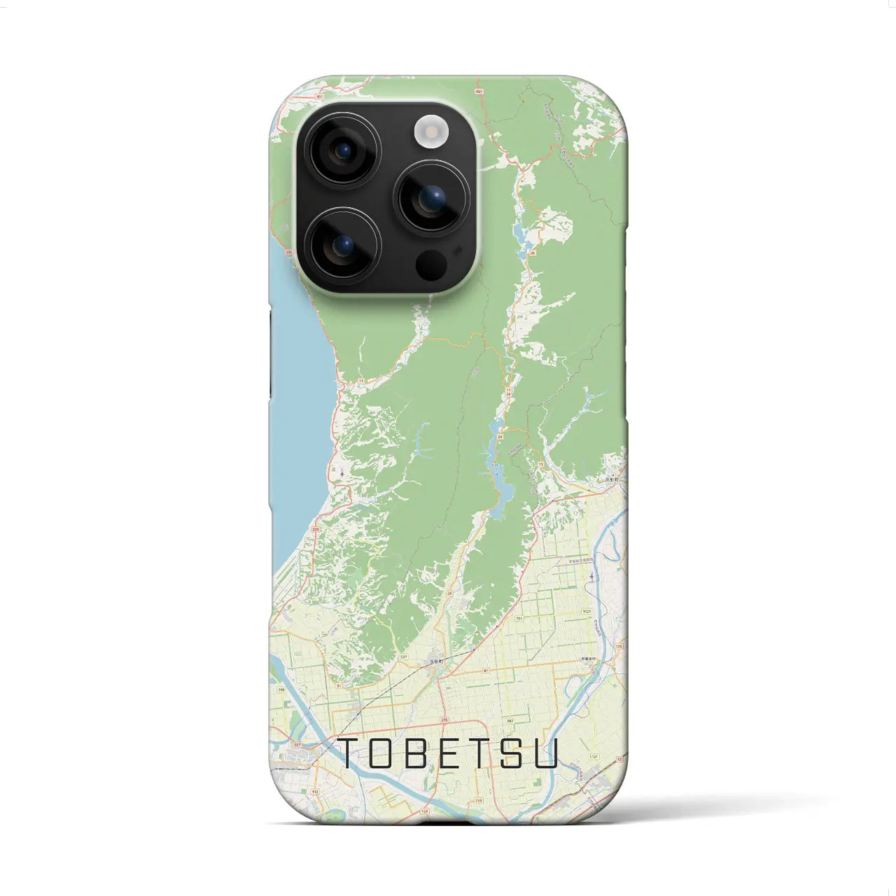 【当別（北海道）】地図柄iPhoneケース（バックカバータイプ）