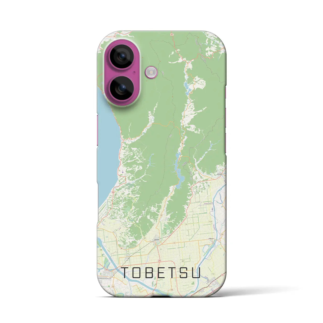 【当別（北海道）】地図柄iPhoneケース（バックカバータイプ）