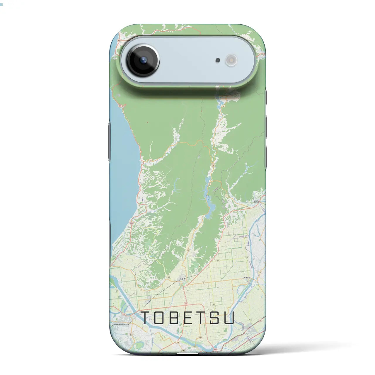 【当別（北海道）】地図柄iPhoneケース（バックカバータイプ）