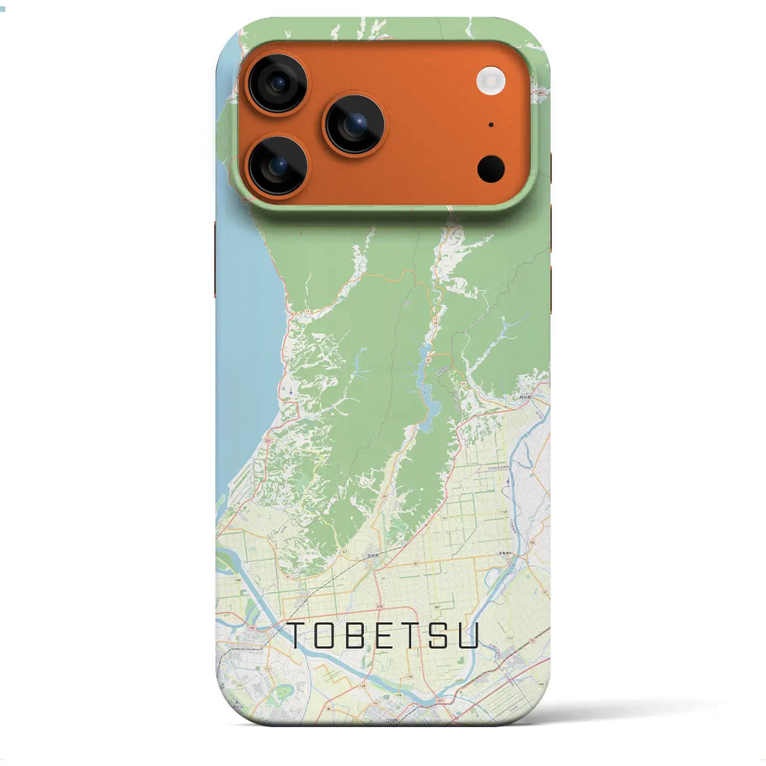 【当別（北海道）】地図柄iPhoneケース（バックカバータイプ）ナチュラル・iPhone 17 Pro Max 用