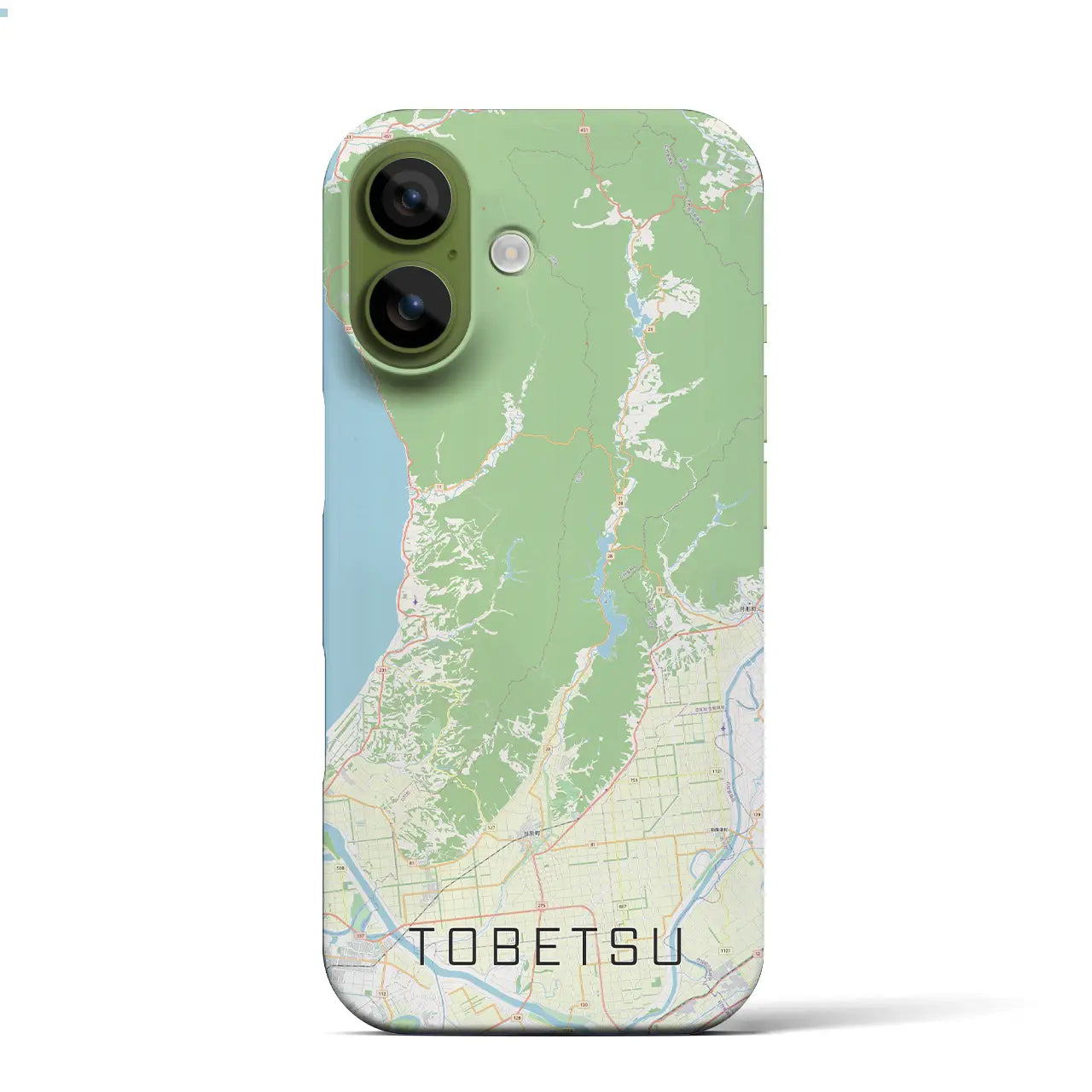 【当別（北海道）】地図柄iPhoneケース（バックカバータイプ）