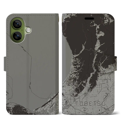 【当別（北海道）】地図柄iPhoneケース（手帳タイプ）