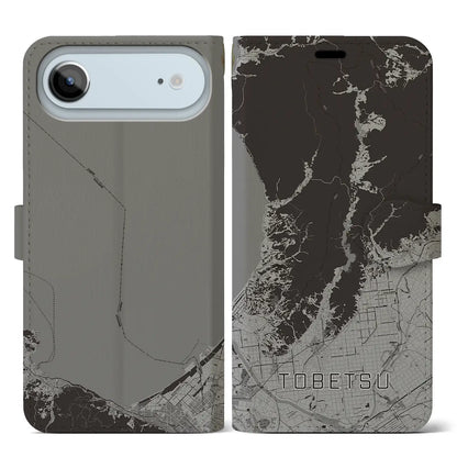 【当別（北海道）】地図柄iPhoneケース（手帳タイプ）