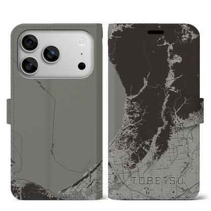 【当別（北海道）】地図柄iPhoneケース（手帳タイプ）