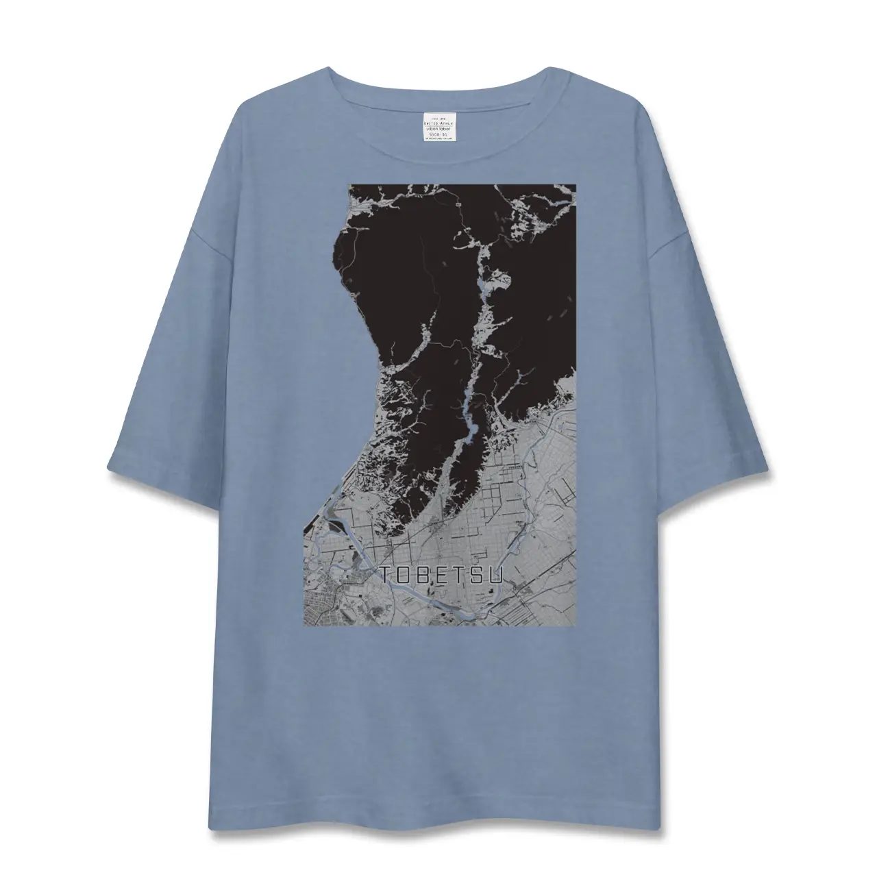 【当別（北海道）】地図柄ビッグシルエットTシャツ
