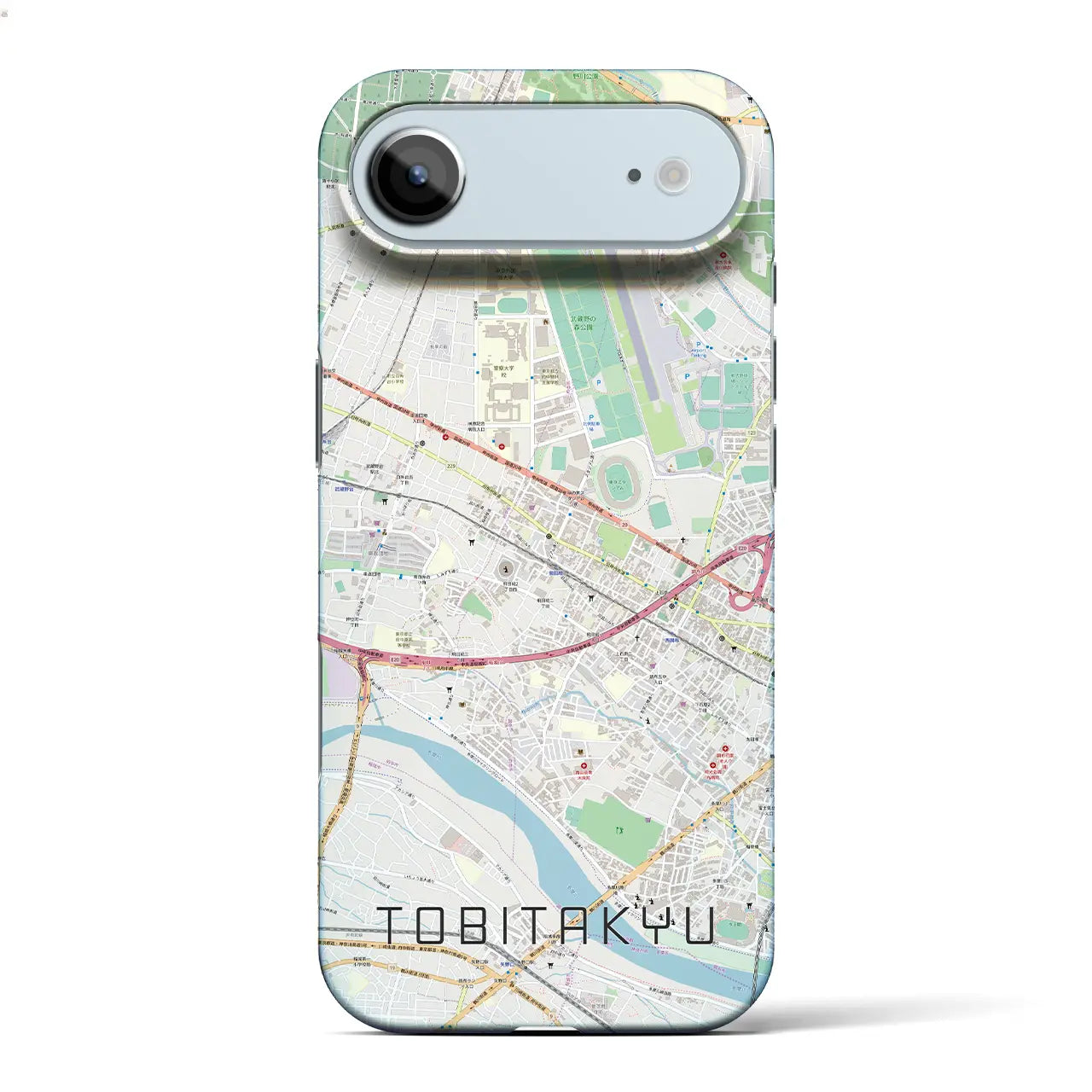 【飛田給（東京都）】地図柄iPhoneケース（バックカバータイプ）