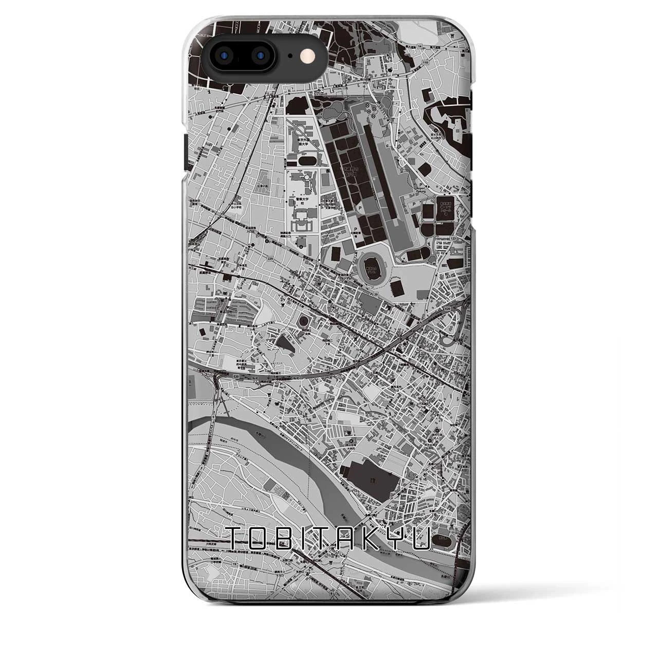 【飛田給（東京都）】地図柄iPhoneケース（クリアタイプ）