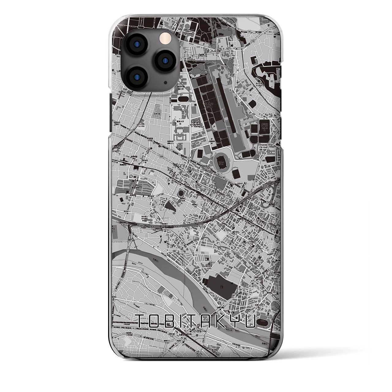 【飛田給（東京都）】地図柄iPhoneケース（クリアタイプ）