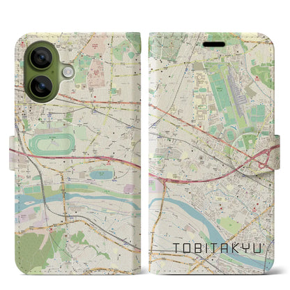 【飛田給（東京都）】地図柄iPhoneケース（手帳タイプ）