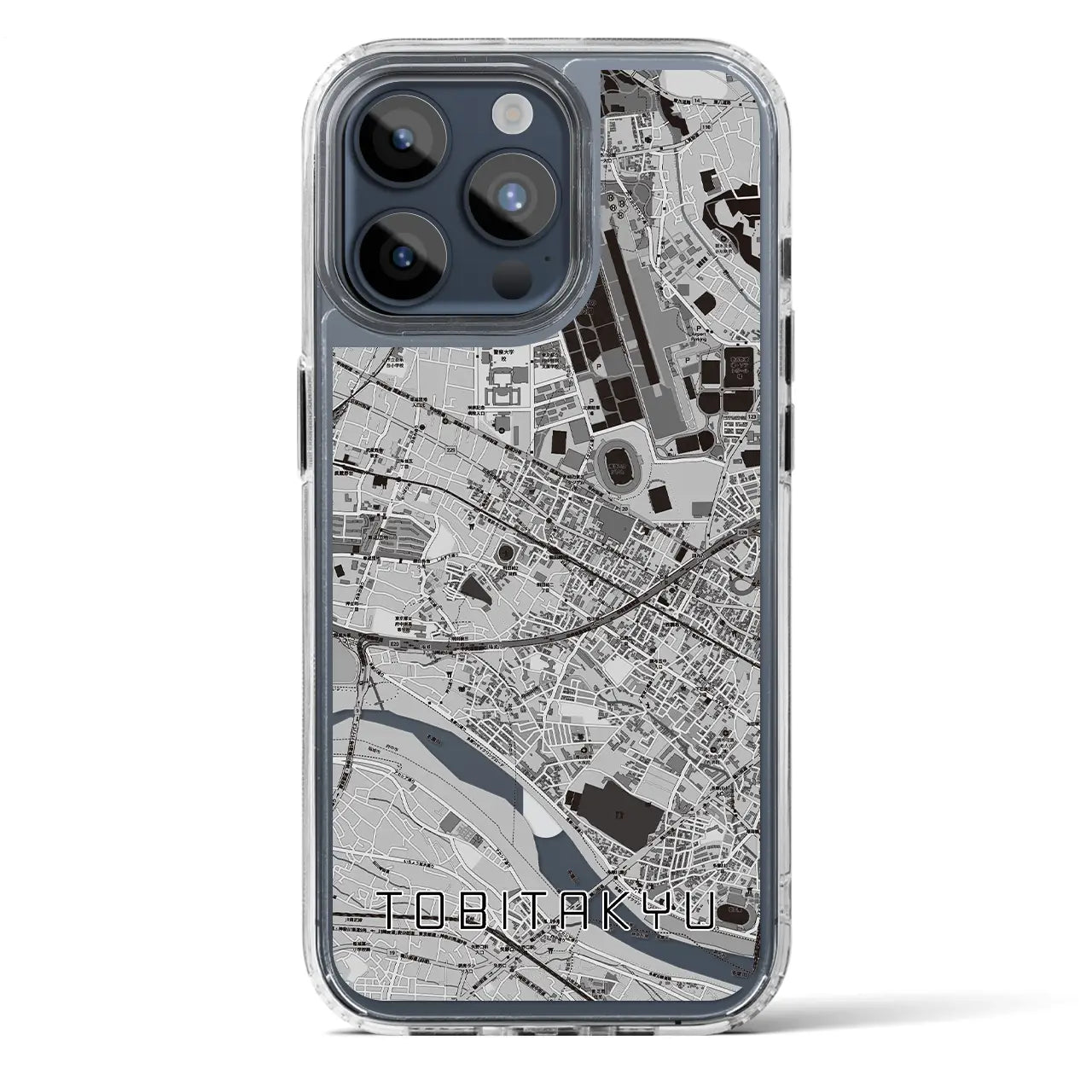 【飛田給（東京都）】地図柄iPhoneケース（MagSafeタイプ）