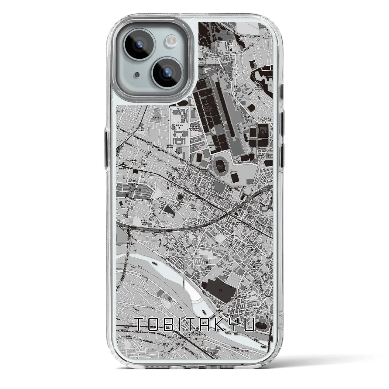 【飛田給（東京都）】地図柄iPhoneケース（MagSafeタイプ）