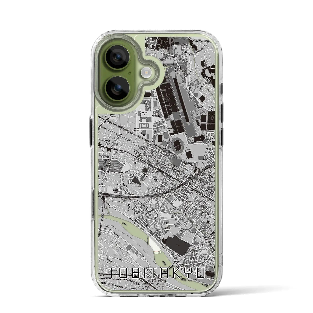 【飛田給（東京都）】地図柄iPhoneケース（MagSafeタイプ）